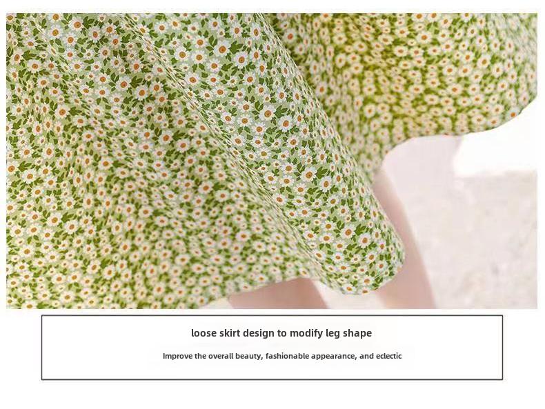 Платье-футболка для беременных весна/лето 2024 года с цветочным принтом — свободное, большого размера, имитация двух частей