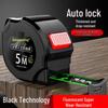 Durable 5m Steel Tape Measure: Wear & Drop Resistant, Thickened, Hardened, Mini Size, Auto Locking with 10m Extension Option.