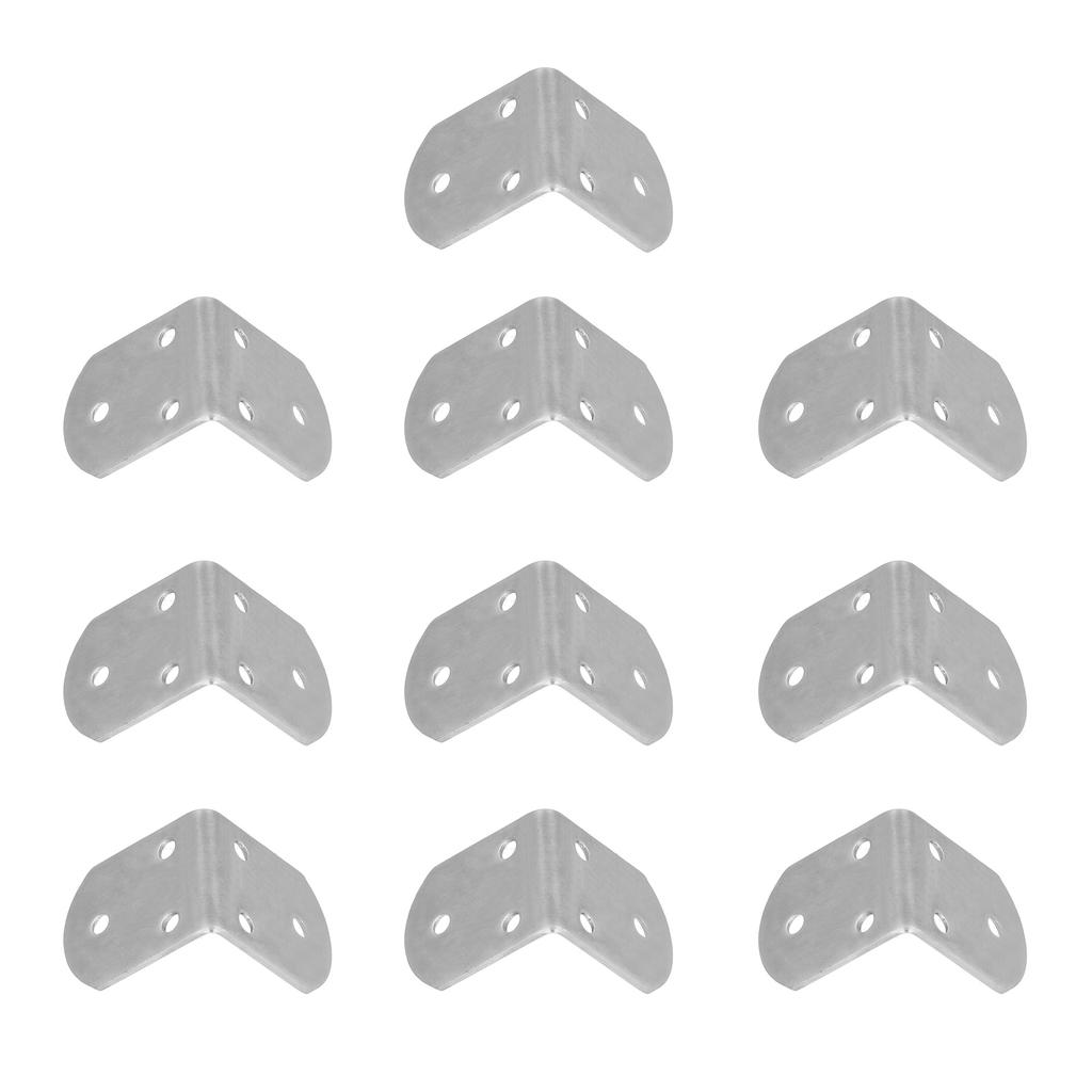 10 шт. Угловой кронштейн из нержавеющей стали, утолщенный, угловой соединитель для полки, мебелиS