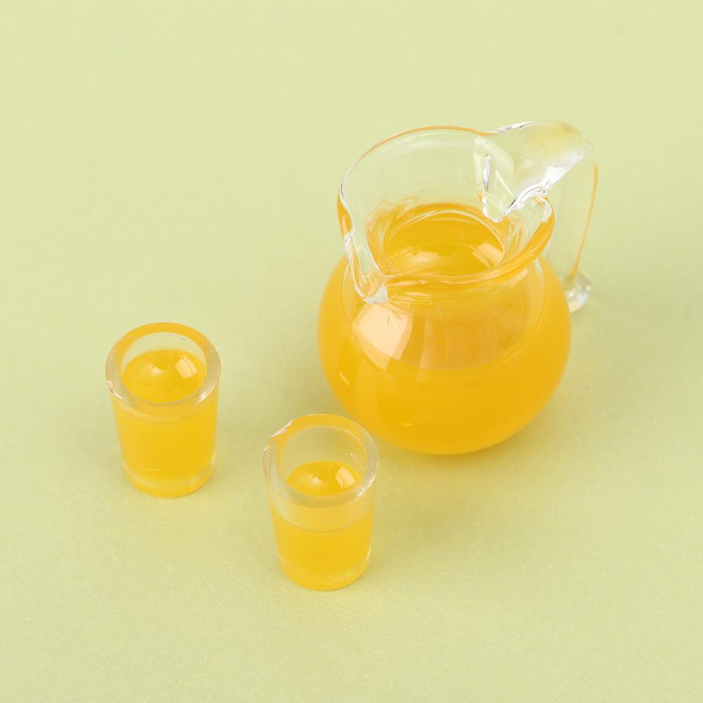 Playing House Lemon Water Coffee Milk Miniature Drinks Jug Cup Drinking Model Doll Accessories