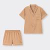 GU by Uniqlo Атласная пижама с короткими рукавами и шортами 