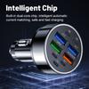 Автомобильное зарядное устройство USB C, 9-портовое автомобильное зарядное устройство с двумя разъемами USB-C и USB-A, адаптер PD/QC с несколькими портами для быстрой зарядки iPhone от прикуривателя