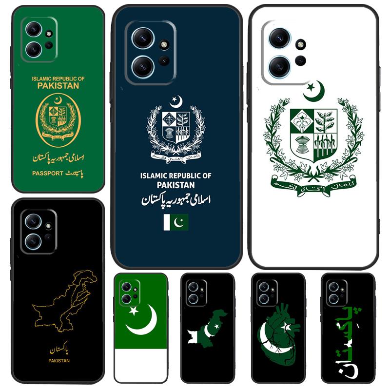 Pakistan Passport Flag Case For Xiaomi Redmi Note 12 11 10 9 Pro 12S 11S 10S 9S Back Cover For Redmi 12 9C 10C 12C