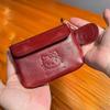 Women's Casual Cute Character Leather Coin Purse Red Wallet