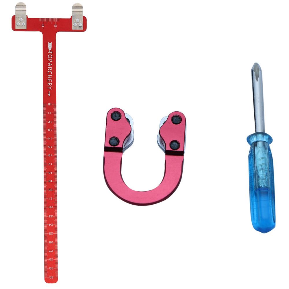 Aluminum Alloy Archery T-Square Ruler D-ring Bow Release Gesp Aid for Compound Bow Precision Shooting Hunting Accessories 5