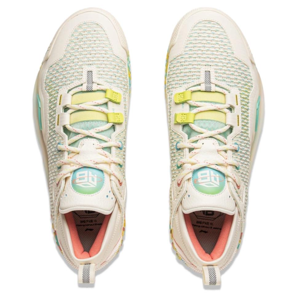 Li Ning BadFive 3 Low Синтетическая кожа, Амортизация TPU, Износостойкие Низкие Баскетбольные кроссовки Унисекс Бежевый ABFU005-72