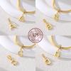 925 Silver Golden Series Charms Bead with CZ Zircon Whale Butterfly Sun Pendant for DIY Fashion Jewelry Bracelet