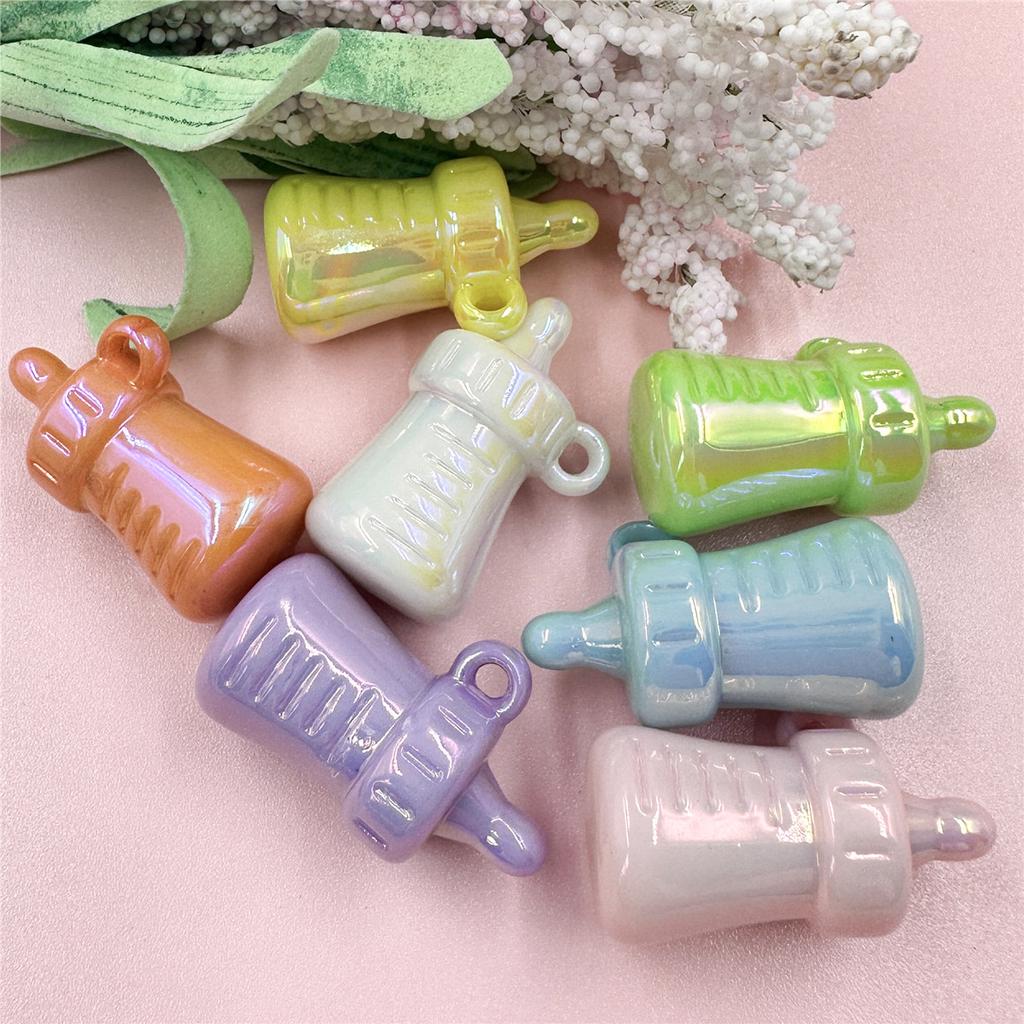 Модные свободные бусины DIY 5 шт. Материал ручной работы Аксессуары для ювелирных изделий для поделок Кормящая бутылочка 20,8*33,7 мм Подвески