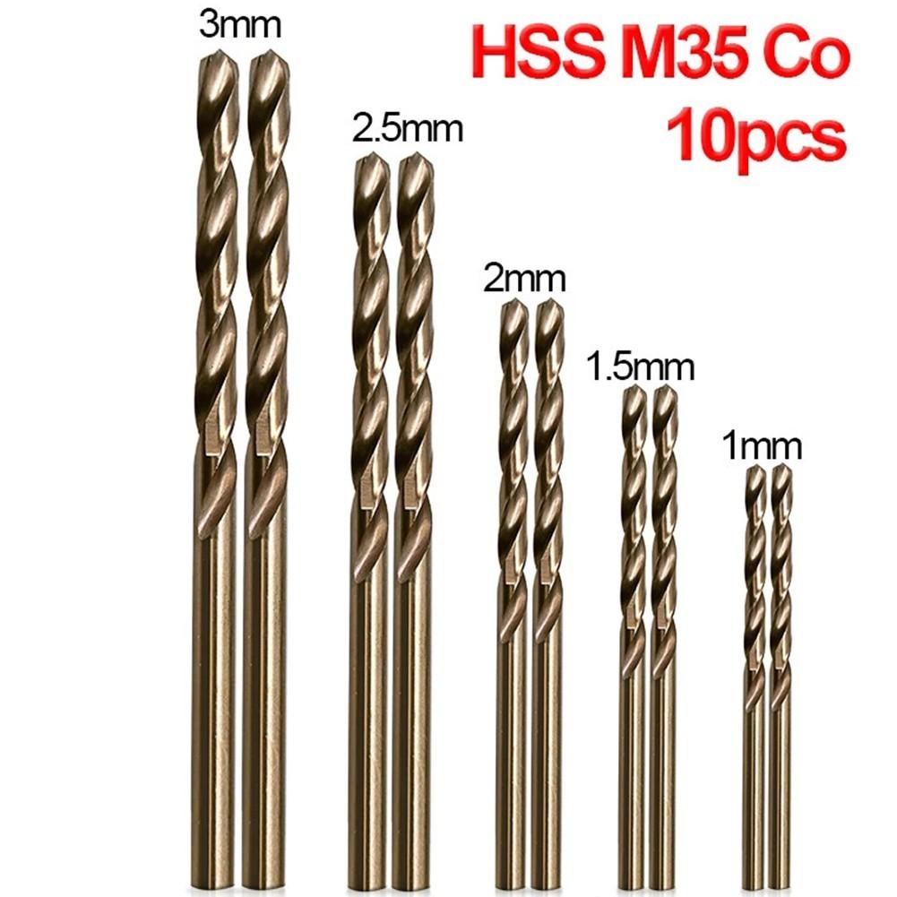 10pcs Drill Bit 1mm 1.5mm 2mm 2.5mm 3mm Drilling Brand New