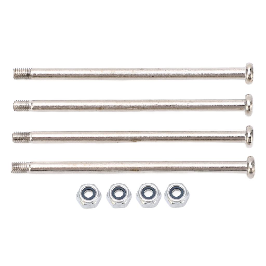 Набор из 4 шт. RC винтов и гаек M3 из нержавеющей стали серебристого цвета, запчасти для ремонта RC-автомобиля для WLtoys 104001