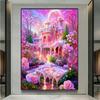 Full Mosaic Diamond Painting Fairy Tale House 5D Diamond Embroidery Dream Rose Palace DIY Rhinestone Cross Stitch S455