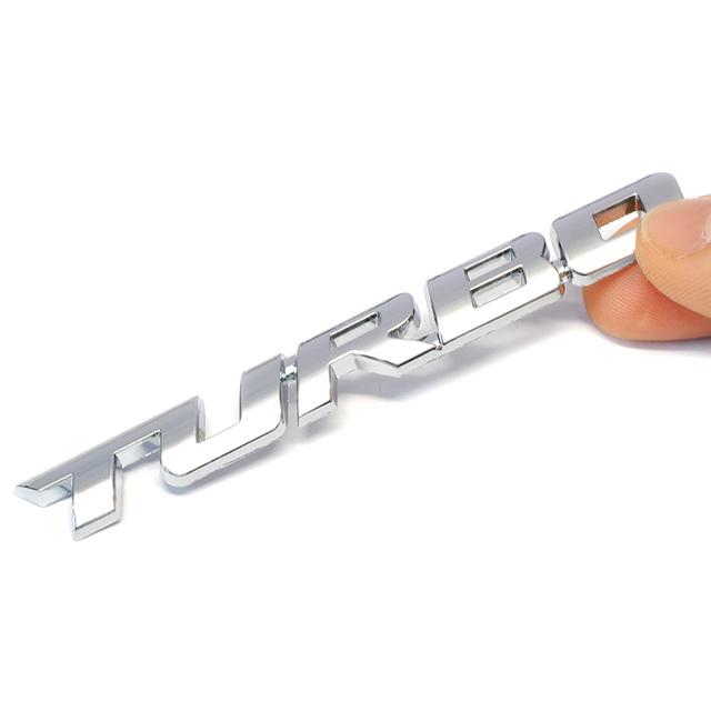 Универсальный 3D сплав металла с надписью Turbo автомобиль мотоцикл эмблема значок наклейка наклейка Декор кузова задняя дверь багажника 3D автомобильная наклейка