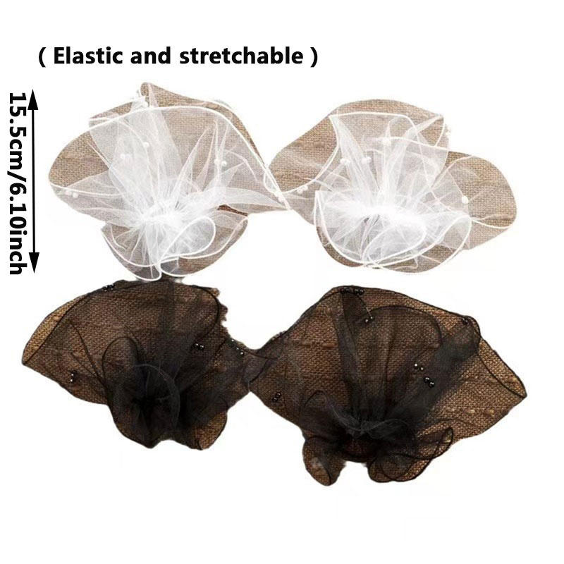 Модные женские перчатки Свадебные сетчатые рукава Кружевные тонкие платья Марлевые рукава