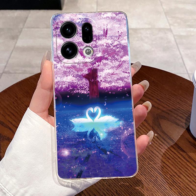 Casing For OPPO Find X9 / Find X9 Pro 5G Case Clear Soft Aesthetic Fashion Cute Cat Back Cover Transparent Silicone Phone Cases