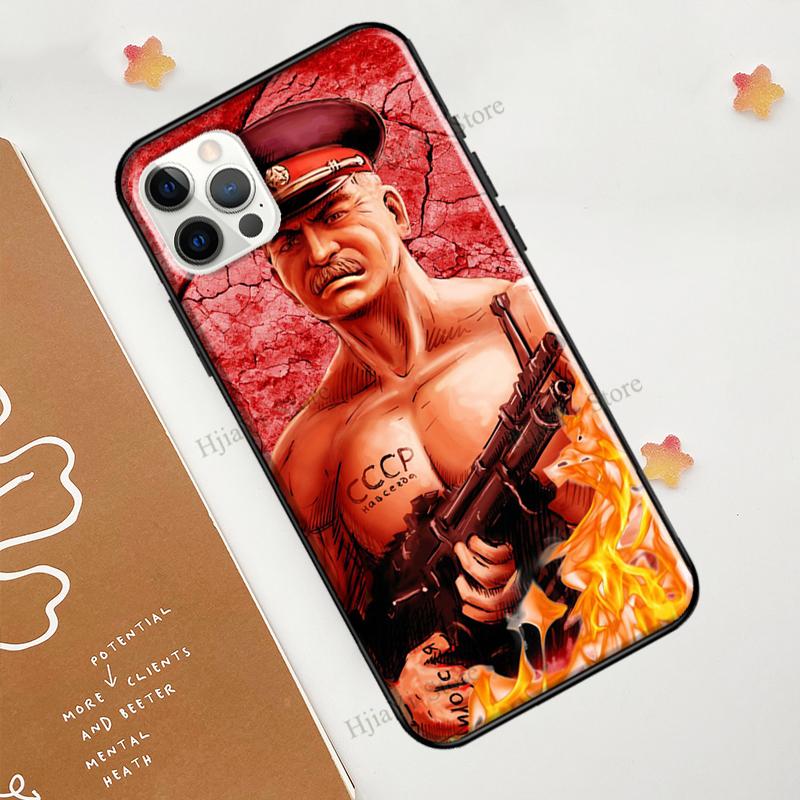 СССР Иосиф Сталин Для iPhone 12 13 mini 11 Pro Max Чехол для телефона Для iPhone 7 8 Plus X XR XS Max SE 2020 Coque