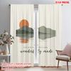 2pcs 2D Flat Printing Drapes Beautiful Mountain Landscape Polyester Without Electricity Festive Holiday Use for Outdoor Holiday