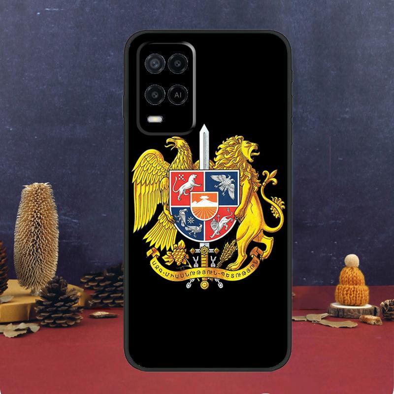Чехол с армянским флагом для OPPO A17 A77 A58 A78 A98 A15 A5 A9 A96 A76 A16 A54 A74 A94 A52 A72 A79 A57S A53S