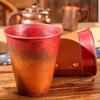 Винтажная Медная Кружка для Moscow Mule, Портативная для Кемпинга на Открытом Воздухе, Ручной Работы, Чашки для Напитков, Пивной Стакан, Кружка для Питья, 300 мл, Чашка для Чая