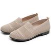 Spring, Summer and Autumn Flying Woven Breathable Women's Shoes Old Beijing Cloth Shoes Flat-soled One-pedal Fashion Casual Single Shoes