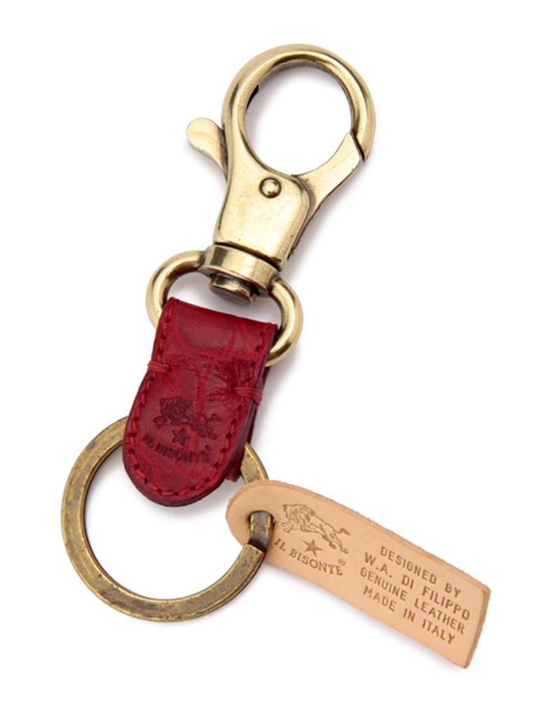 Key Ring F Red [Il Bisonte] 54_1_5402305350