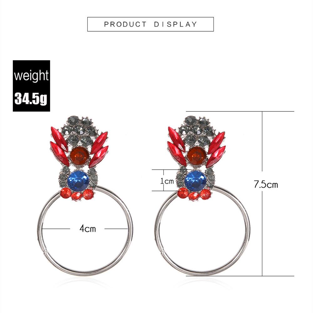 Новые модные преувеличенные стильные женские большие круглые серьги с блестящими кристаллами и Рейном, изысканные роскошные женские серьги, ювелирные изделия, подарок