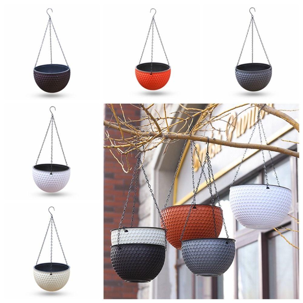 Гидропонное Сотовое Подвесное Кашпо С Поддоном и Подвесной Цепью Для Растений В Помещении