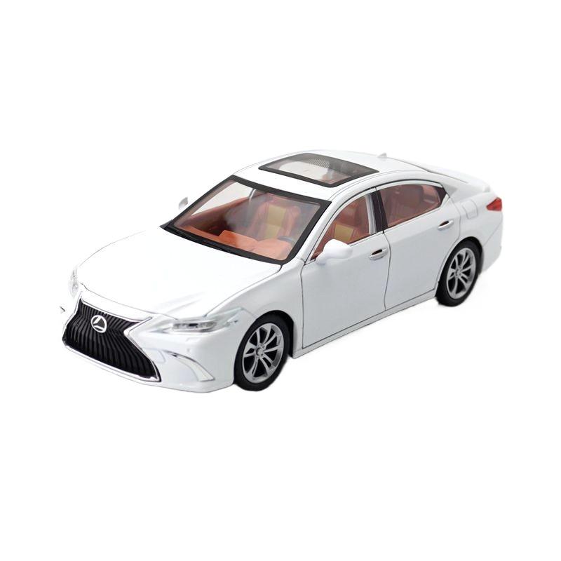1/24 Lexus ES300h Car Toy for Children Diecast Miniature Model Pull Back Sound & Light Door Openable Collection Gift for Boys