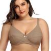 Plus Size Bow Underwire Bra for Women Solid Non Padded Lingerie 80D 85D 90D 95D 100D 105D D Cup Full Coverage Non Padded Brassiere