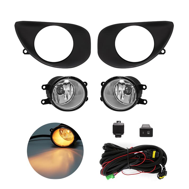 Автомобильные светодиодные противотуманные фары для Toyota Yaris 2006 2007 2008, гологенные лампы на бампере для вождения, дневные ходовые огни DRL дневного света