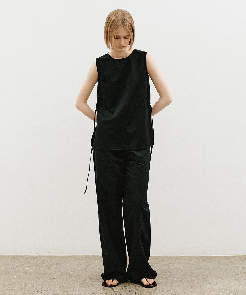 Artid Summer String Wide Pants_Black