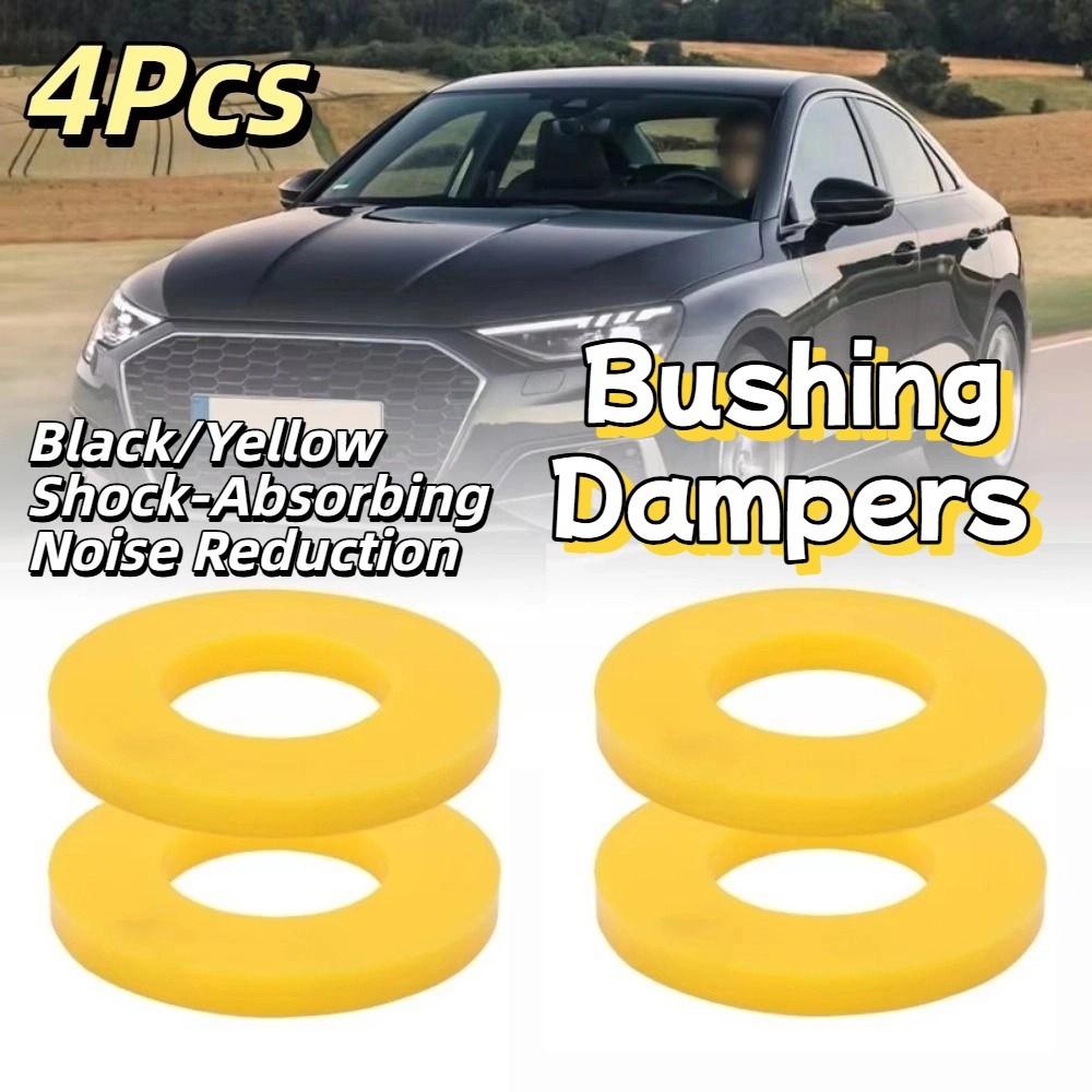 4Pcs Rubber Shock Absorber Gasket Universal Bushing Dampers Car Silence Pad Car Top Mount