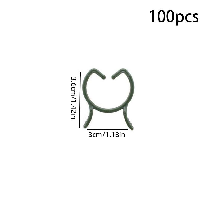 100/200 шт. зажимы для поддержки растений для вьющихся растений многоразовые зажимы для захвата садовых овощей и томатов