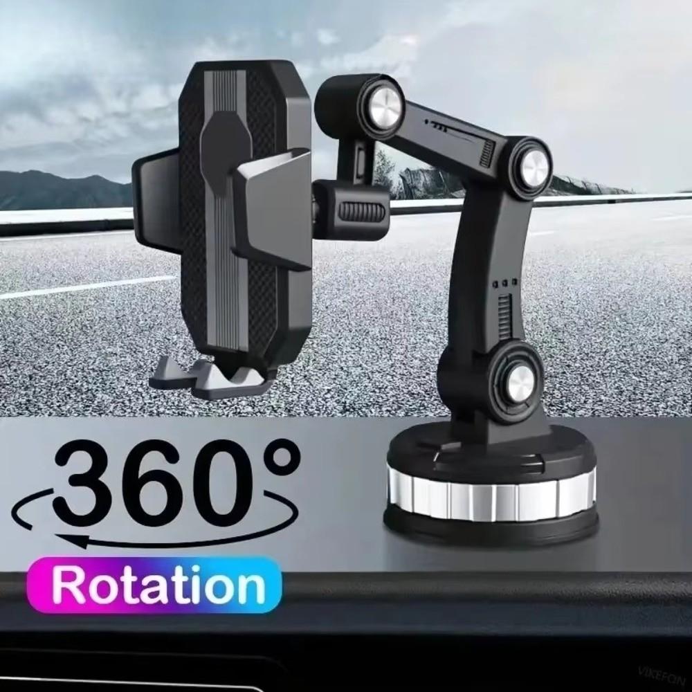 Выдвижное автомобильное крепление для телефона 360° Вращающееся крепление на лобовое стекло Подставка для телефона в машине Инженерные транспортные средства