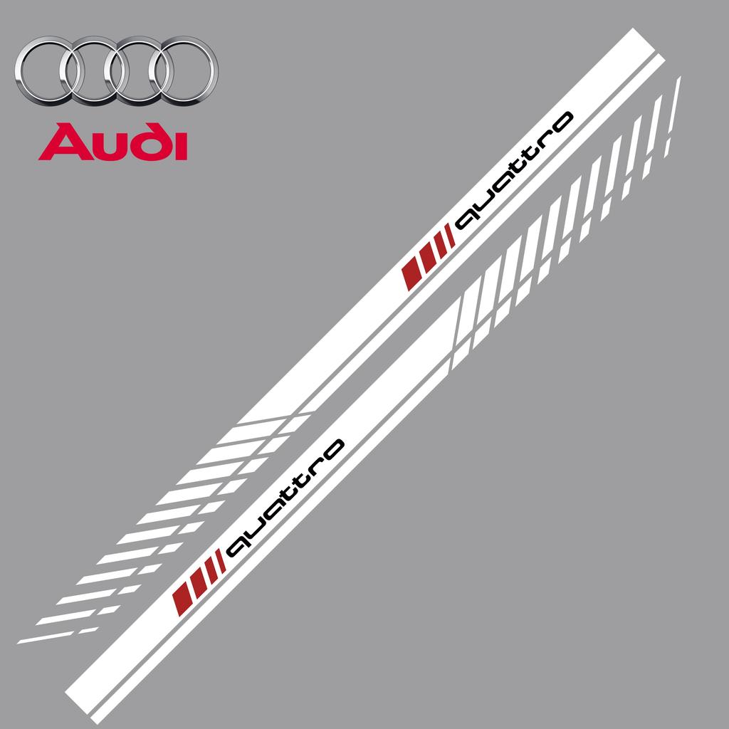 Car Emblem Body Side Fender Decor Decal Sticker Accessories For a2 Quattro RS Sline A2 A3 A4 A5 A6 A7 A8 Q2 Q3 Q4 Q5 Q6 Q7 Q8