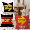 Momos Tires Pillowcase Toon Gift Cushion Cover Bedroom Home Sofa Chair Seat Decor Pillow Case