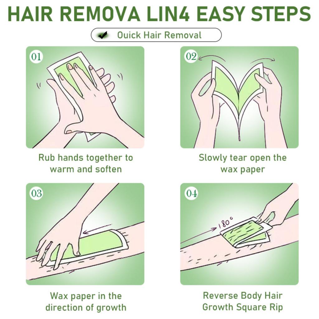 Удаление волос Восковая бумага Алоэ Мягкое и нераздражающее шелковистое удаление волос