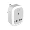 Multifunctional US To European/UK/IT/for CH Travel Plug Adapter with 2 USB 3 In 1 Travel Plug for US EU UK Italy Switzerland