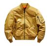 Men's Spring MA-1 Bomber Jacket: Solid Color Motorcycle Outerwear, Plus Size Baseball Collar Flight Suit