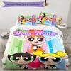 3pcs Powerpuff Cover Set - Personalized Name, HD Printed Bedding with 1 Cover and 2 Pillowcases - Perfect for Home Decor, Easy Care
