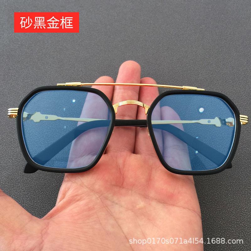 Photosensitive color-changing glasses high definition anti-blue light trend domineering optical mirror student degree myopia mirror L