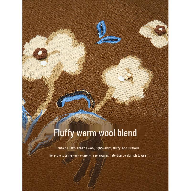 Женский пуловер INMAN Coralie с вышивкой жаккардом