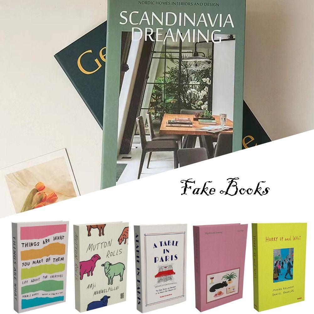 Modern Style Model Book Home Decoration Photography Prop Book New Fake Books