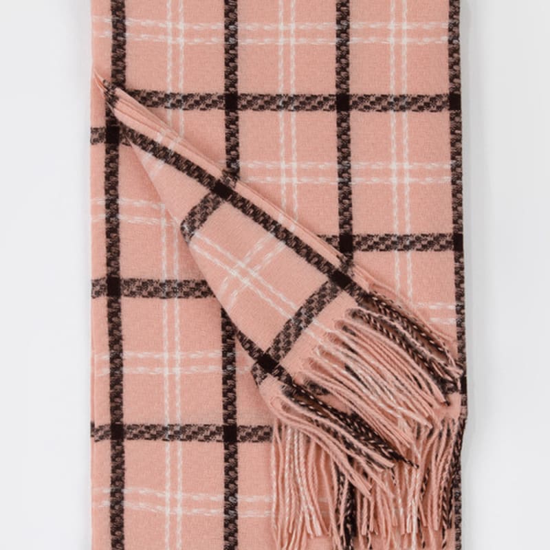 RECLOW MADRA Pastel Check Muffler PINK