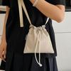 Quick-dry Nylon Shoulder Bag Crossbody Bag Mobile Phone Bag Drawstring Bucket Bag Office Worker