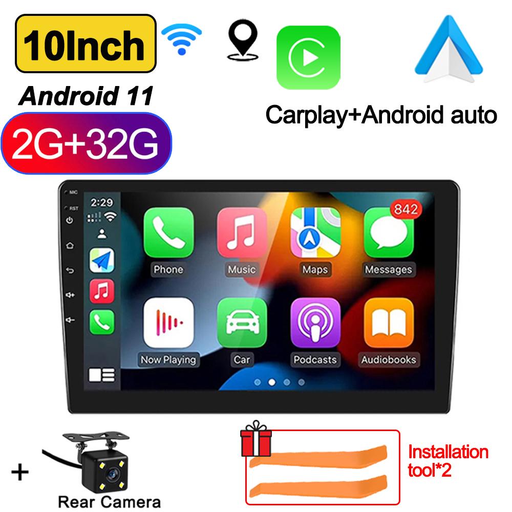 7"/9"/10" Автомагнитола Android 11 Androidauto Carplay 2 Din GPS Автомобильная аудиосистема Автомобильный мультимедийный проигрыватель автомобильные интеллектуальные системы