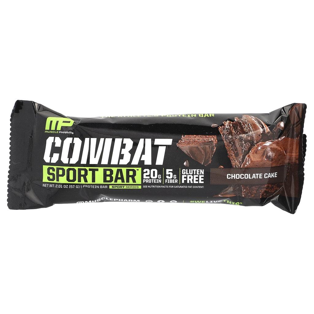Combat Sport Bar, Chocolate Cake, 12 Pieces, 57G (2.01Oz) Each
