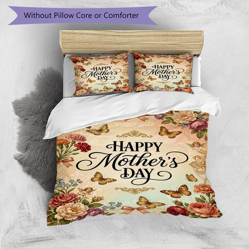 Happy Birthday Wishes 3‑Piece Bedding Set,Soft Duvet Cover with 22 Pillowcases,Multi‑Scene Home Dorm Use,Ideal Gift for Birthday & Holiday