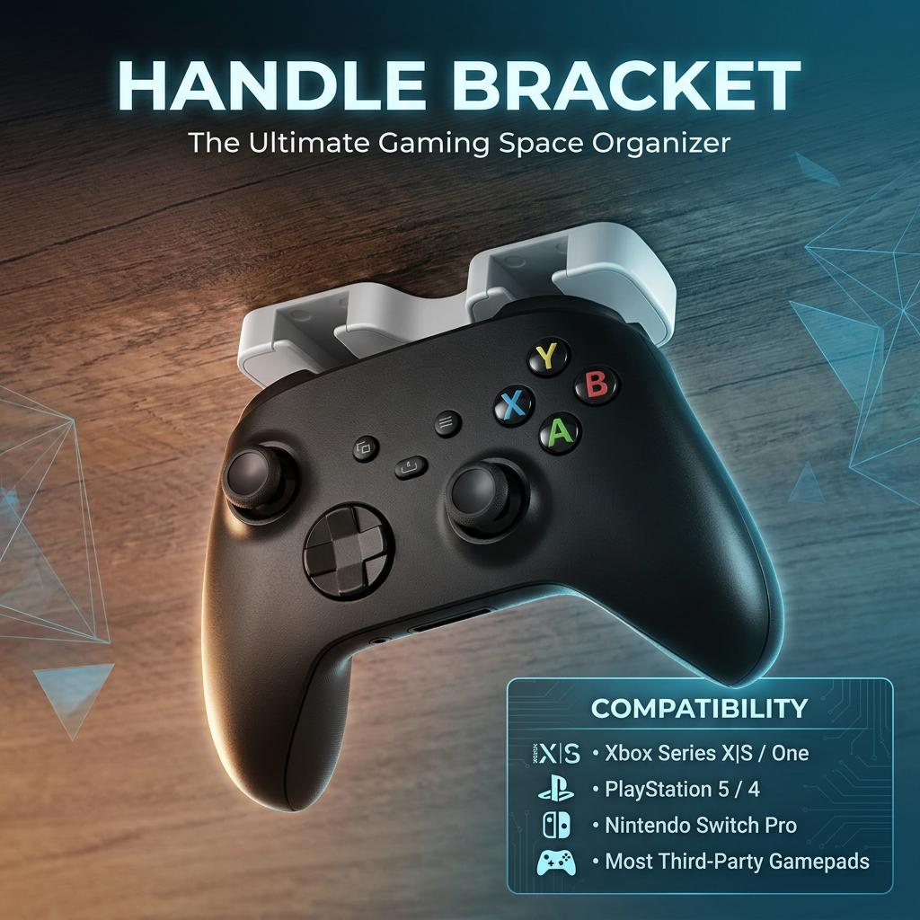 Держатель крючка для геймпада для Xboxseries S/X, кронштейн для подвешивания для Xbox One/Xbox 360, стойка для хранения контроллера под столом