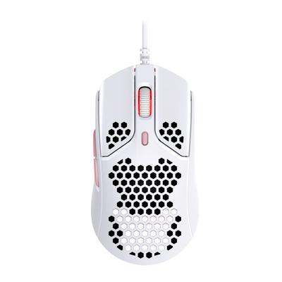 Игровая мышь HyperX Pulsefire Haste с шестиугольным корпусом 60 4P5E4AA для геймеров, Сверхлегкий дизайн, Грамм, Белый, 2-летняя гарантия,