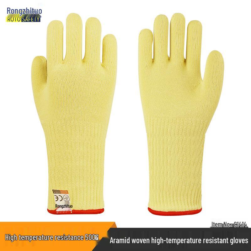 Огнеупорные Термостойкие Гибкие Арамидные Перчатки - Защита от Высоких Температур и Порезов